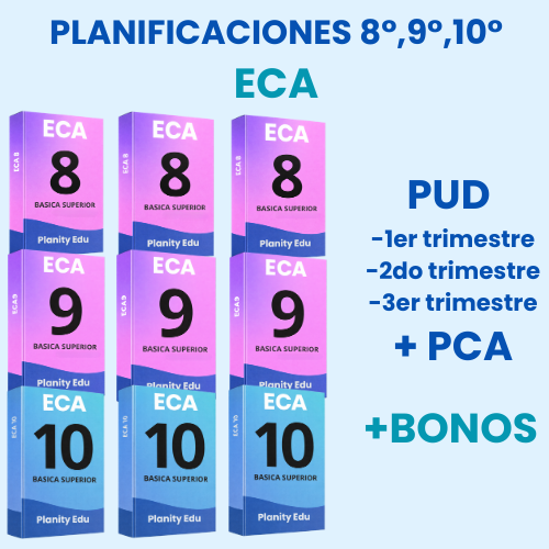 Hiper Pack Docente ® ECA 8vo,9no 10mo