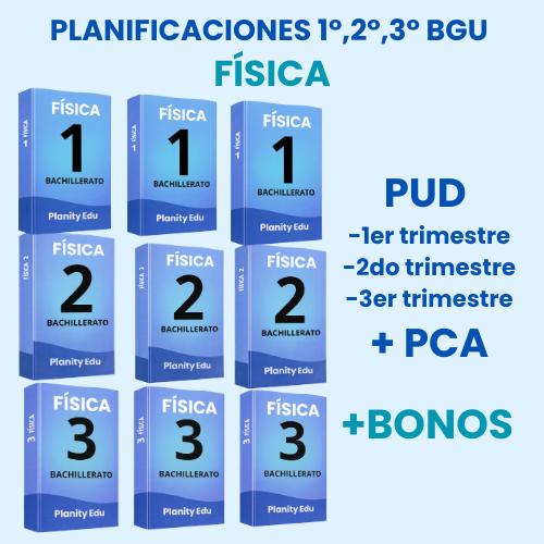 Hiper Pack Docente® Física 1ero,2do y 3ero BGU