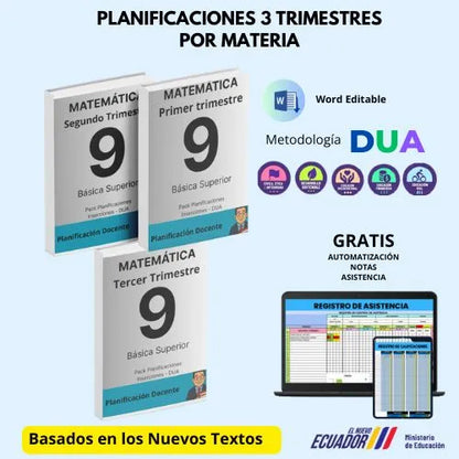 Mega Pack Docente® 9no año Matemática
