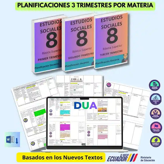 Mega Pack Docente® 8vo año Estudios Sociales