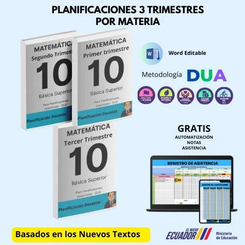 Mega Pack Docente® 10 mo año Matemática