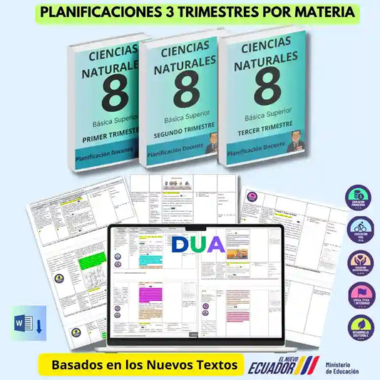 Mega Pack Docente® 8vo  año Ciencias Naturales