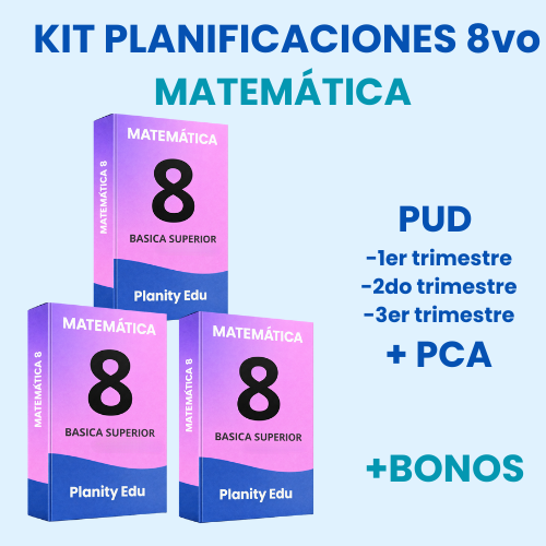 Mega Pack Docente® 8vo año Matemática