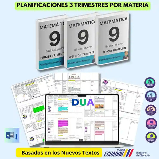 Mega Pack Docente® 9no año Matemática