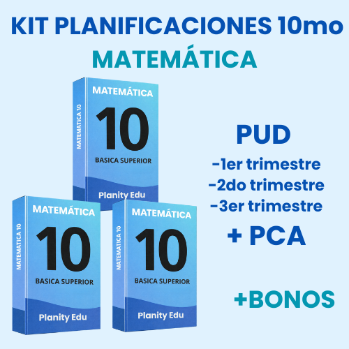 Mega Pack Docente® 10 mo año Matemática