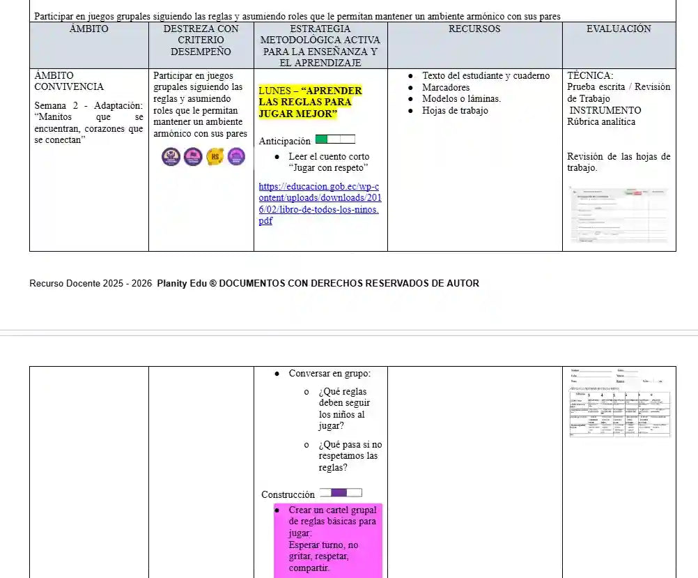 Hiper Pack Docente® INICIAL 42 Semanas