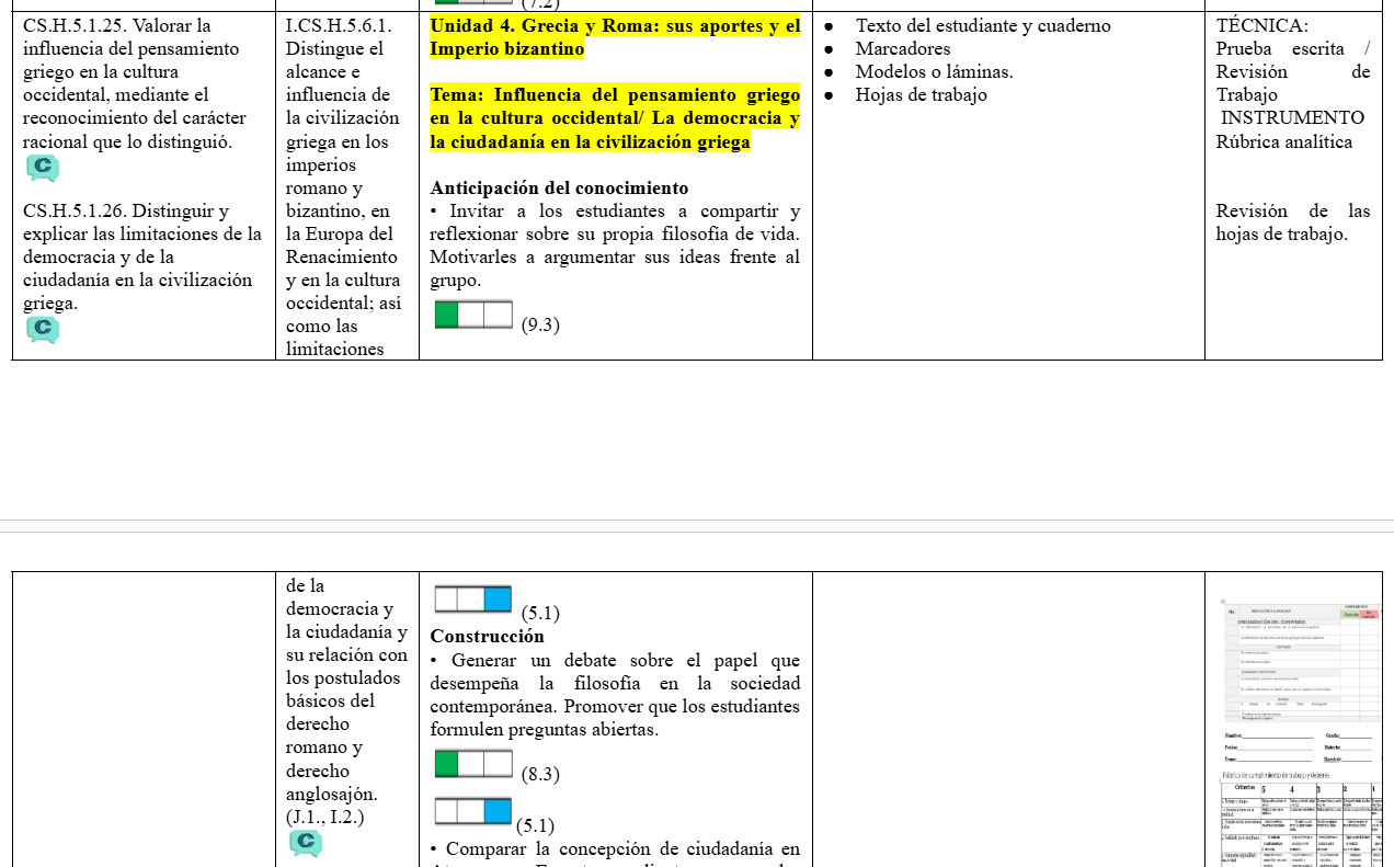 Mega Pack Docente® 1ero BGU Historia