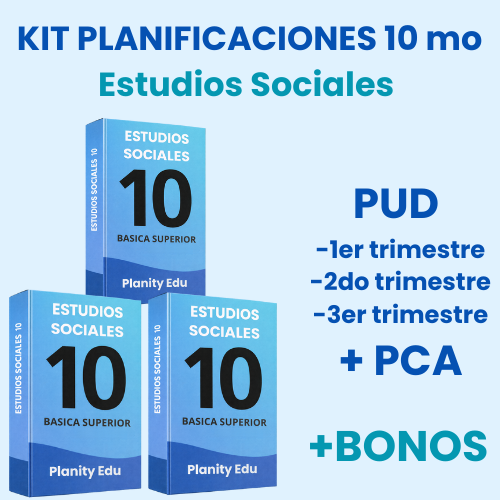 Mega Pack Docente® 10 mo año Estudios Sociales