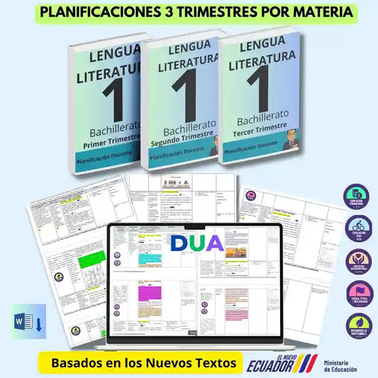 Mega Pack Docente® 1ero BGU Lengua y literatura