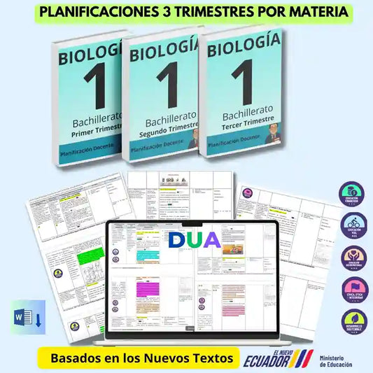 Mega Pack Docente® 1ero BGU Biologia