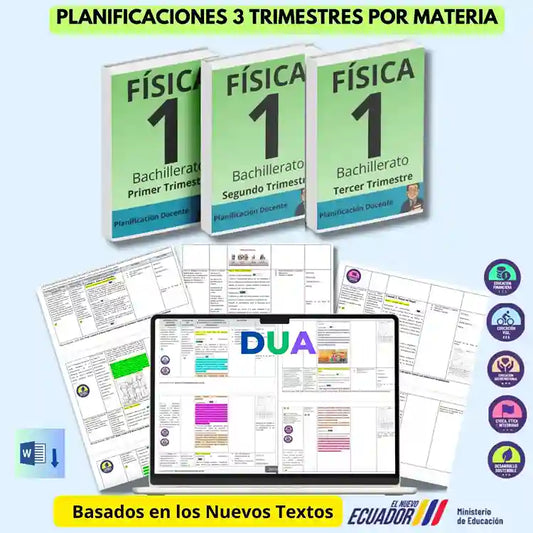 Mega Pack Docente® 1ero BGU Física