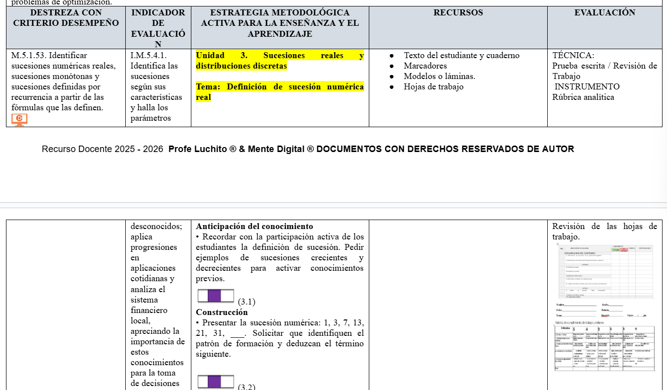 Mega Pack Docente®  2do BGU  Matemática