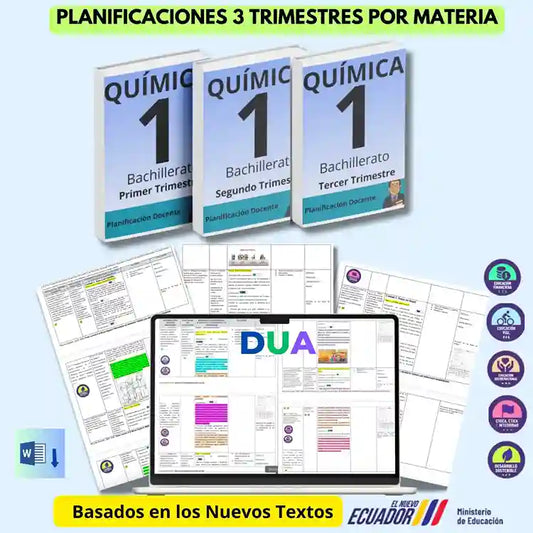 Mega Pack Docente® 1ero  BGU Química