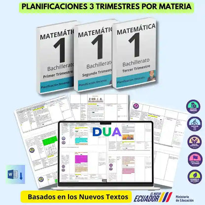 Mega Pack Docente® 1 ero BGU  Matemática