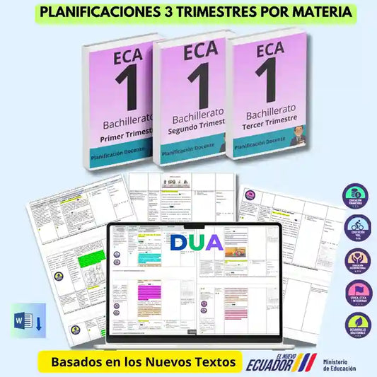 Mega Pack Docente® 1ero  BGU ECA