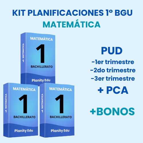 Mega Pack Docente® 1 ero BGU  Matemática