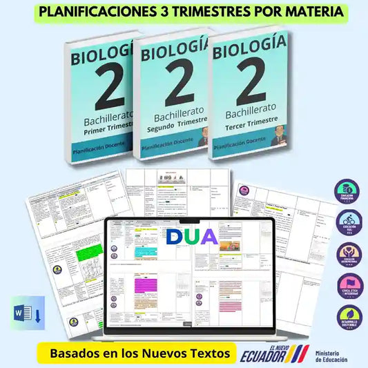Mega Pack Docente® 2do BGU Biologia