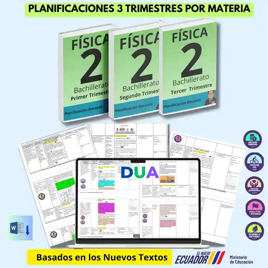 Mega Pack Docente® 2do BGU Física