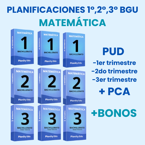 Hiper Pack  Docente® Matemática 1ero,2do y 3ero BGU