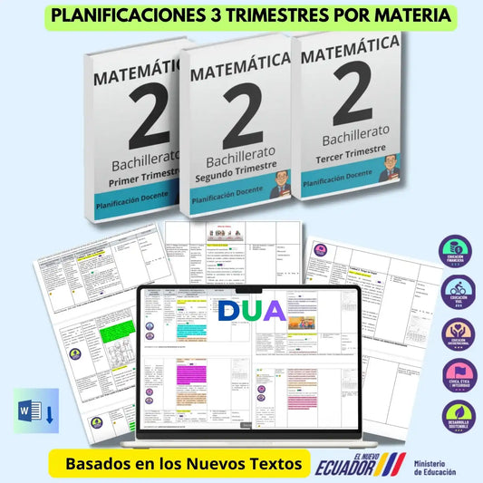 Mega Pack Docente®  2do BGU  Matemática