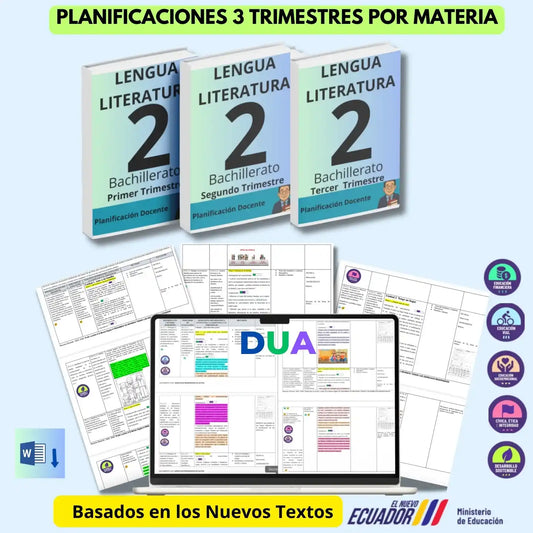 Mega Pack Docente®  2do BGU Lengua y Literatura