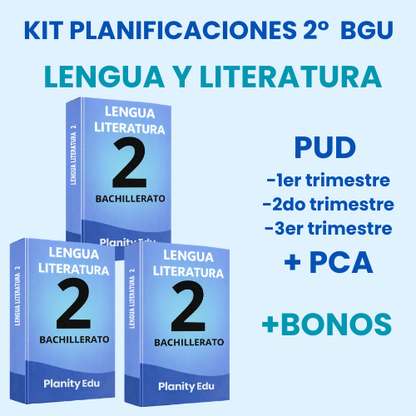 Mega Pack Docente®  2do BGU Lengua y Literatura