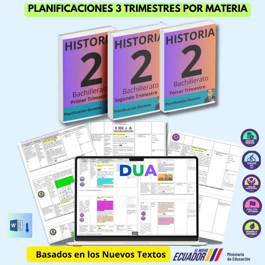 Mega Pack Docente®  2do BGU Historia