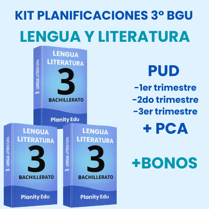 Mega Pack Docente®  3ero BGU Lengua y Literatura
