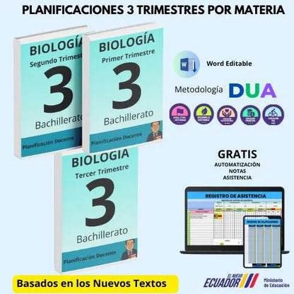 Mega Pack Docente® 3ero BGU Biologia