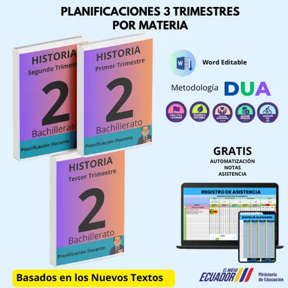Mega Pack Docente®  2do BGU Historia