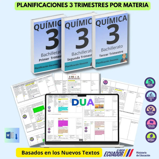 Mega Pack Docente® 3ero  BGU Química