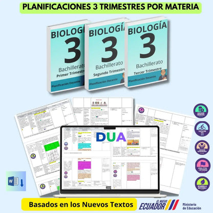 Mega Pack Docente® 3ero BGU Biologia