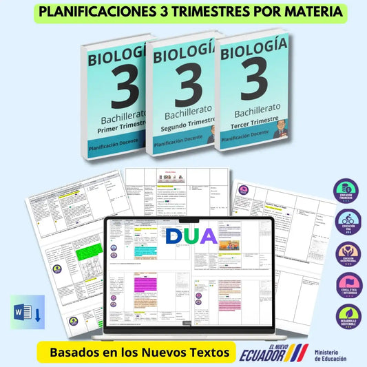 Mega Pack Docente® 3ero BGU Biologia