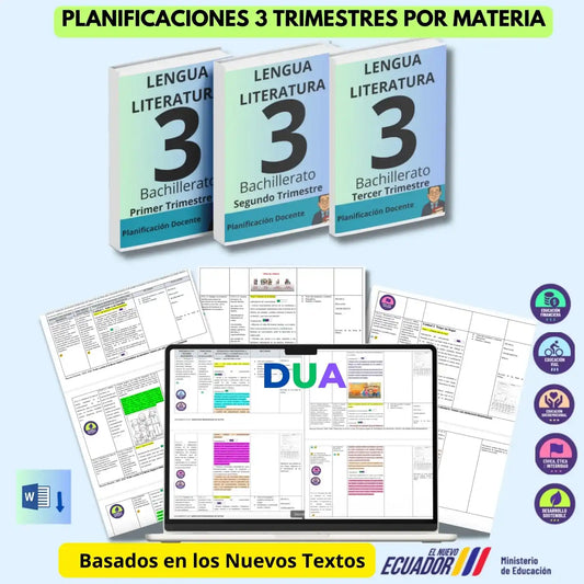 Mega Pack Docente®  3ero BGU Lengua y Literatura