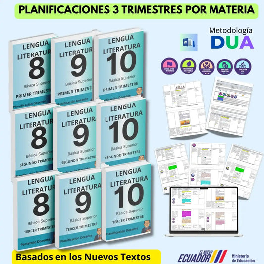 Hiper Pack  Docente® Lengua y Literatura 8vo,9no y 10mo