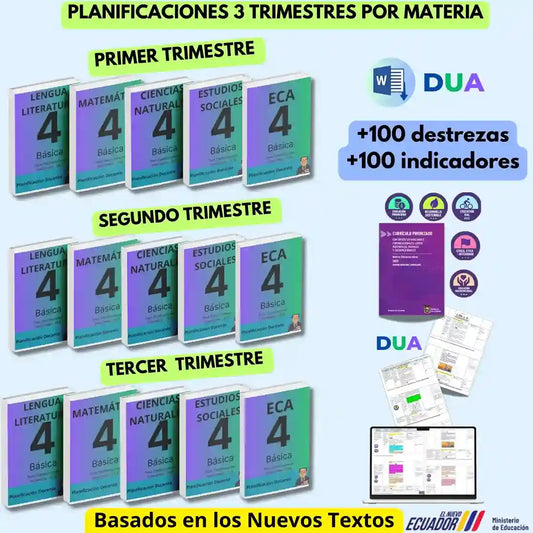 Mega Pack Docente® 4to de Básica