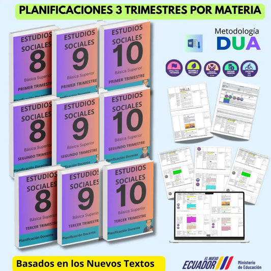 Hiper  Pack Docente® Estudios Sociales 8vo,9no y 10mo