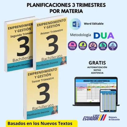 Mega Pack Docente® 3ero BGU Emprendimiento y Gestión