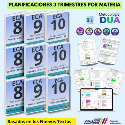 Hiper Pack  Docente ® ECA  8vo,9no 10mo