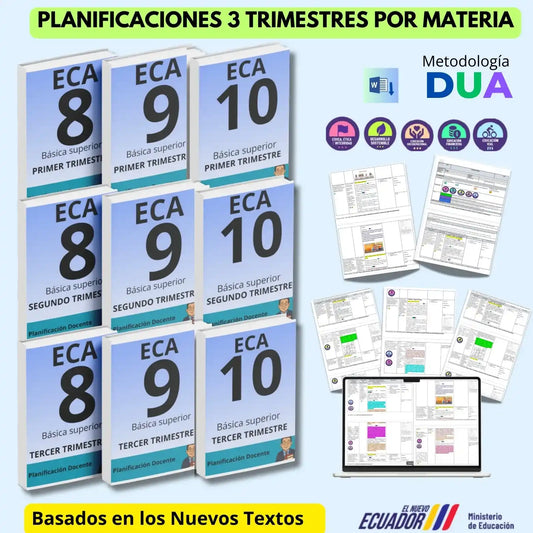 Hiper Pack  Docente ® ECA  8vo,9no 10mo
