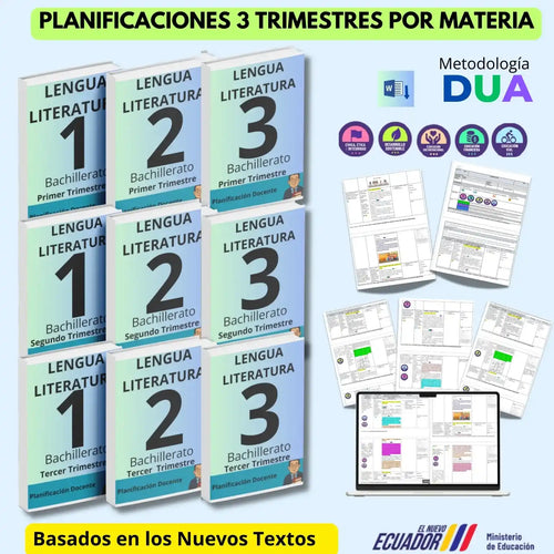 Hiper Pack  Docente® Lengua y literatura  1ero,2do y 3ero BGU