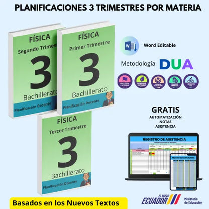 Mega Pack Docente® 3ero BGU Física