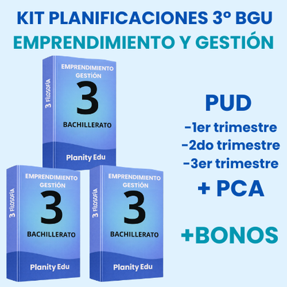 Mega Pack Docente® 3ero BGU Emprendimiento y Gestión