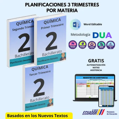 Mega Pack Docente® 2do  BGU Química