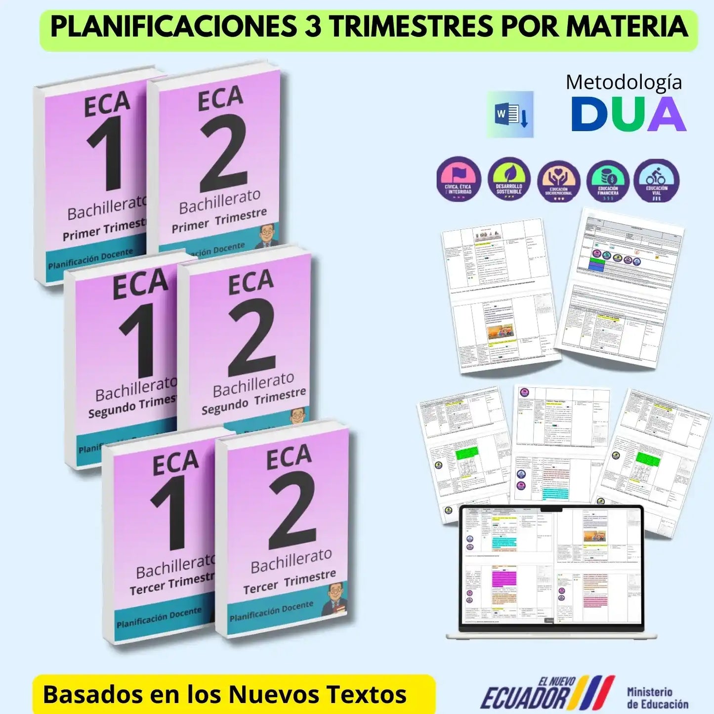 Hiper Pack Docente® ECA  1ero y 2do BGU