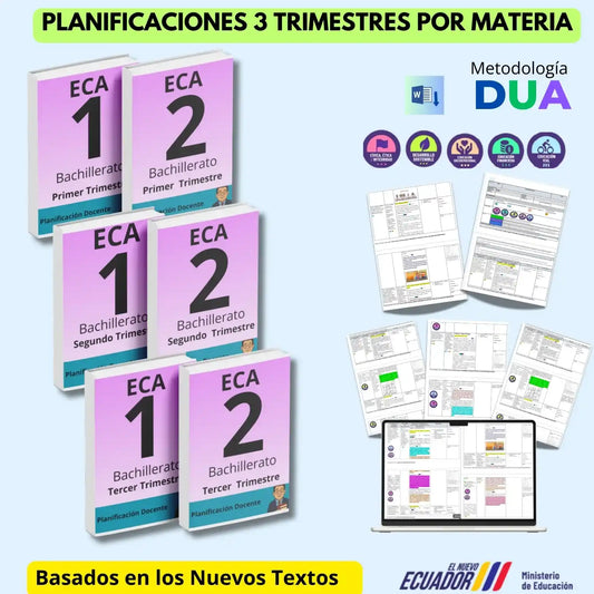 Hiper Pack Docente® ECA  1ero y 2do BGU