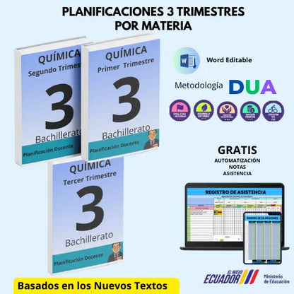 Mega Pack Docente® 3ero  BGU Química