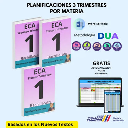 Mega Pack Docente® 1ero  BGU ECA