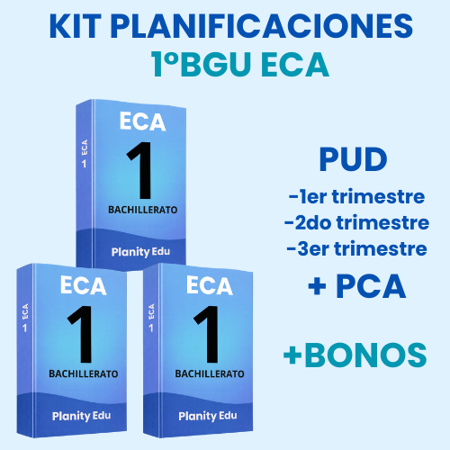 Mega Pack Docente® 1ero  BGU ECA