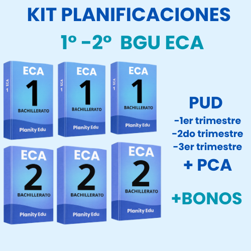 Hiper Pack Docente® ECA  1ero y 2do BGU